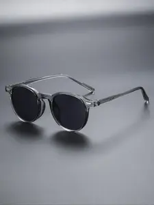 Unisex Mini Round Frame Plastic Retro Trendy Shades Eyeglasses, Lightweight Decorative Lens Glasses for Street Photography, Driving, Outdoor Cycling, Shooting, Stylish Glasses, Trendy Beach Eyewear