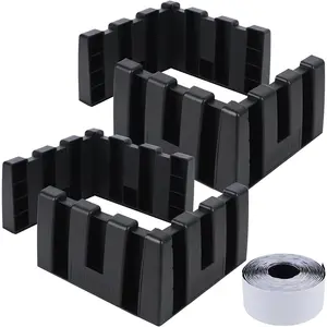 Set of 4 Car Trunk Organizer Cargo Blocks, Multipurpose Trunk Divider for Back of SUV, Fits Wool or Leather Carpet, Storage Organizer Blocks for Car Truck SUV Van