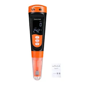 TDS Meter 0-9990 PPM Measuring Range, EC Conductivity and TDS PPM Multi-Parameter Digital Water Tester With ATC, Clear VA Display, Auto Temperature Compensation, For Drinking Water Quality Testing and Analysis