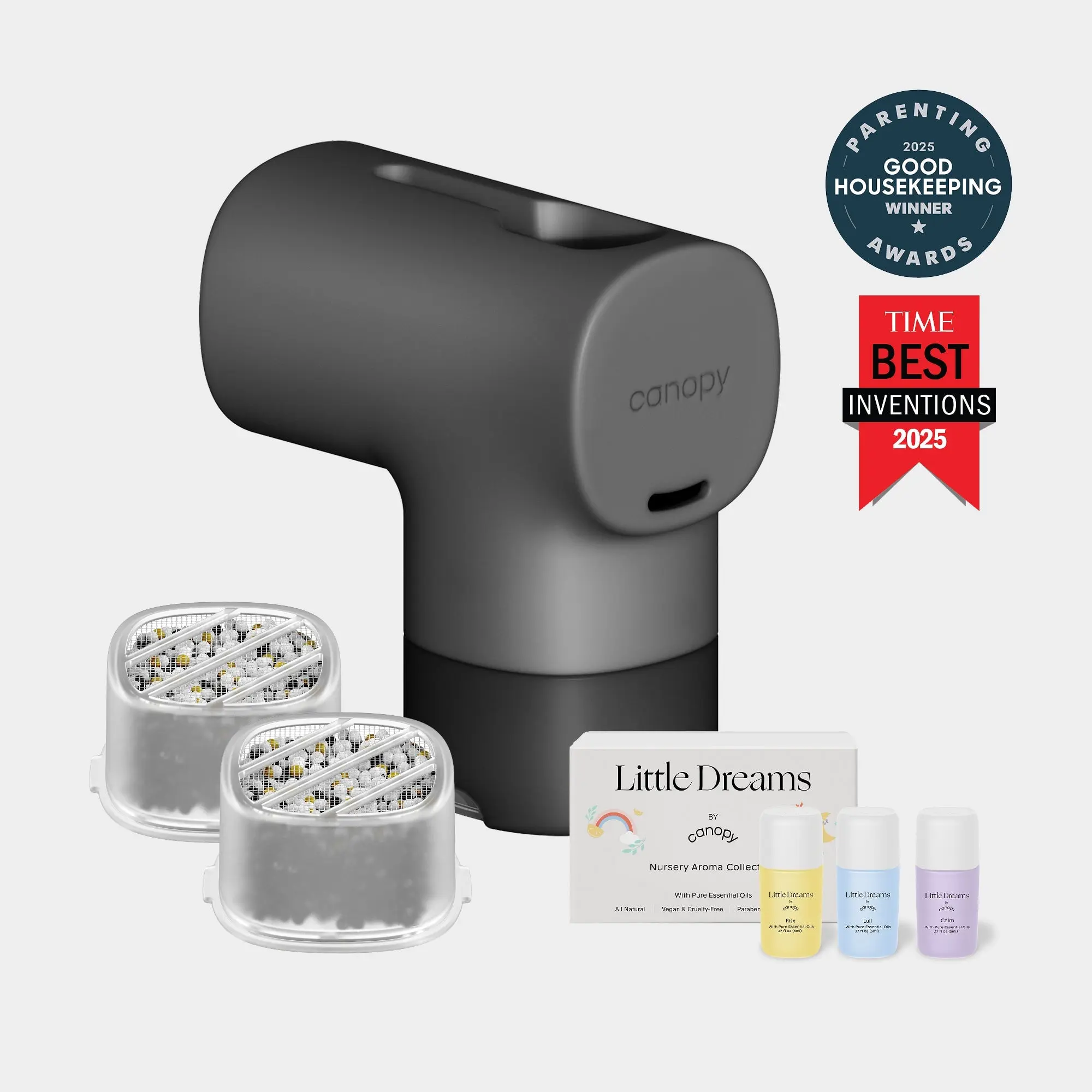 Canopy Bathtub Chlorine Filter Bundle Pack, Includes 2 Refill Cartridges, BPA-Free Silicone Spout Cover, Reduces Irritants for Gentle Baths, Tool-Free Installation, 6-Month Activated Carbon Filtration