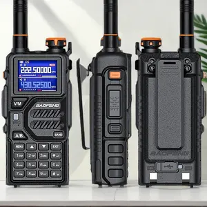Survivalist's GMRS Radio:  UV-5G Plus 5W Handheld with 2500mAh Battery, Frequency Copy & 969 Repeater Channels, Water-Resistant Design for Off-Grid Adventures