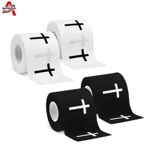 Cross Tape Christian Athletic Sports Wrap 2in x 23ft Jesus Cotton Wrist Tape for Soccer Football Baseball Gymnastics Boxing, Christian Church Gifts Training Essentials