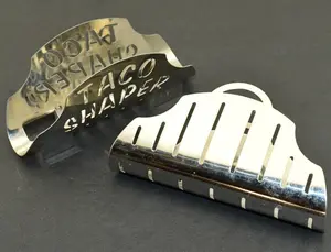 Perfect Taco Shell Molds – 2-Pack Stainless Steel Taco Shapers for Oven, Air Fryer & Frying Pan | Easy Non-Stick Shell Maker for Crispy Homemade Tacos