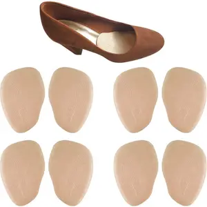 4 Pairs Women'S High Heel Shoe Insoles - Cushioned Forefoot Metatarsal Arch Support, Anti-Slip Ball of Foot Pads with Soft Padding, Ergonomic Design for Heel Cushion Inserts for High Heels