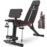 Bearbro 770 LB Adjustable Weight Bench Foldable Workout Bench Press for Full Body Strength Training, Incline Decline Bench with Fast Folding