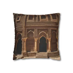 Faux Suede Square Pillowcase
