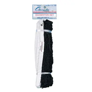 21 x 2.5 ft. 12-Ply Badminton Net, Black & White