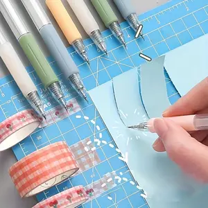 6-Piece Extendable Craft Knife Set, Lightweight Precision Cutting Tool for Paper Card Making & Unboxing, Durable PP Material