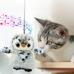 Flapping Cat Toys USB Rechargeable Plushy Interactive Cat Toy with Catnip and Smart Sensor and Remote Control