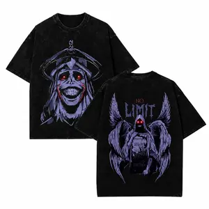 Sung Jin Woo x Solo Leveling Shirt Anime Clothing Statue Of God Washed Heavy Cotton T-shirt, Gift For Anime Merch Fan, Manga Lover Gift Gift For Him Gift For Her Menswear Clothing anime lover