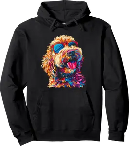 Goldendoodle Sunglasses Funny Dog Mom Doodle Dad Pullover Hoodie - Terrancecar Shop 91B0CX99CNVT
