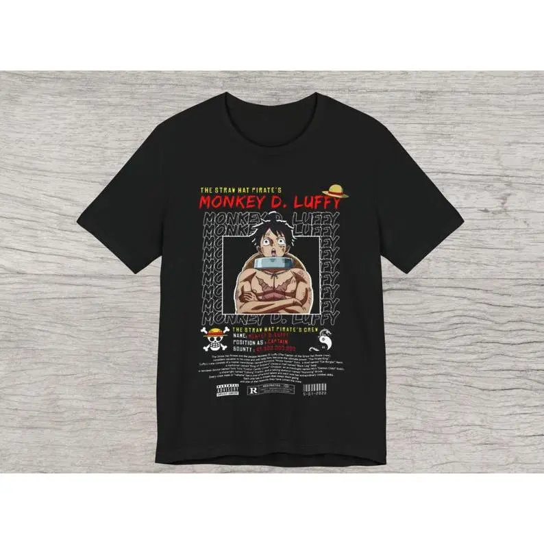 Monkey D. Luffy One Piece Shirt | Mugiwara Straw Hat Anime Tee | Perfect Gift for Teens & Anime Fans
