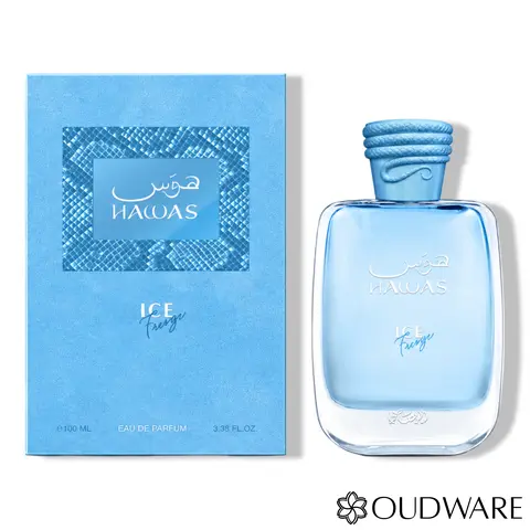 Rasasi Hawas Ice Freeze Eau De Parfum 100ml (3.38oz) - A Long Lasting Fresh Men's Fragrance