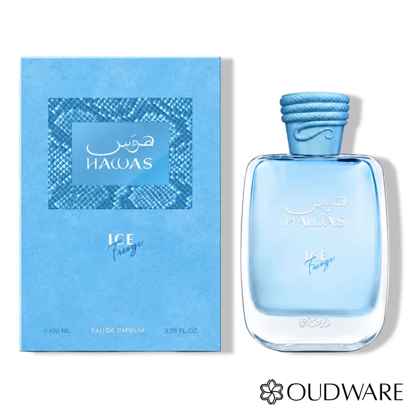 Rasasi Hawas Ice Freeze Eau De Parfum 100ml (3.38oz) - A Long Lasting Fresh Men's Fragrance