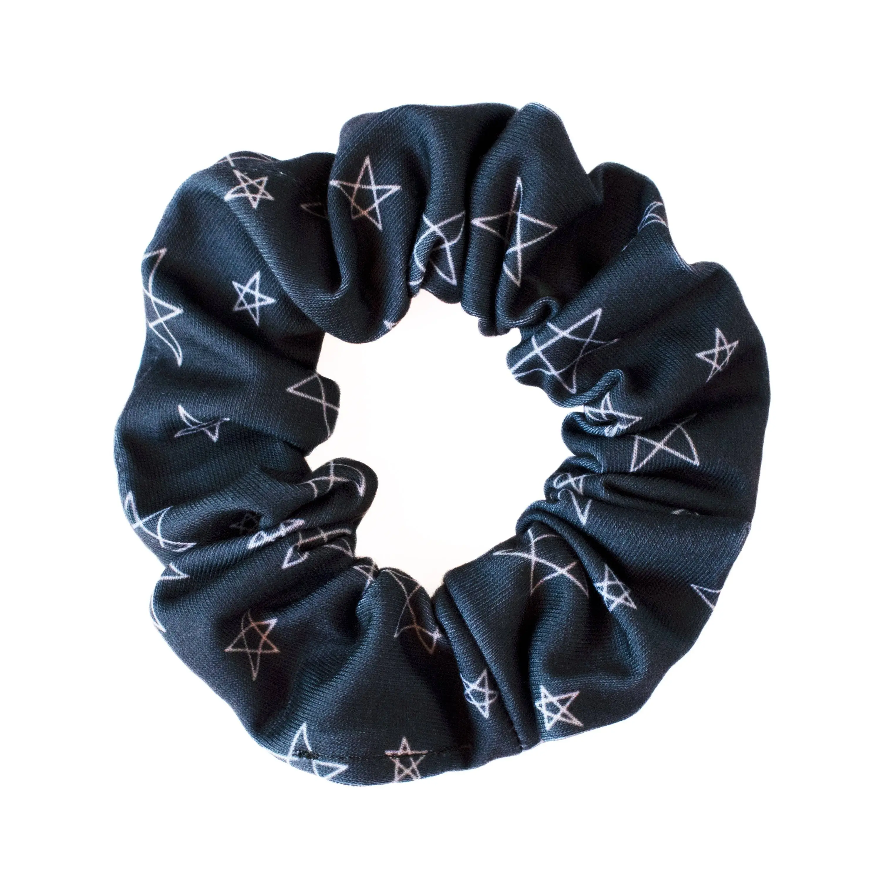 Stars Scrunchie Charcoal