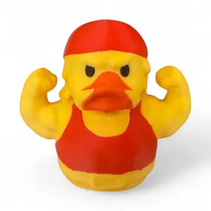 80s Wrestler Duck – Retro Bandana Duck for Wrestling Fans & Collectors
