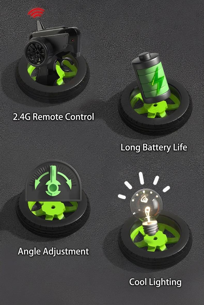 PlayGenie 1/64 RC Drift Car JDM Toyota AE86, GT86 & Supra MK4 Officially Licensed, Mini Drift Car with Detachable Body, LED Lights, Dual-Speed Mode, USB Rechargeable – Perfect Gift for Kids & Collectors