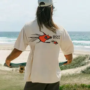 Vintage Surf Vibes for your Daily Outfit - Hot Tuna, Top Tier Graphic Tees for Summer 2026, Gifts for Husband, for Dad, Trending Us Streetwear, Viral on Tiktok Casual Crewneck Menswear