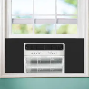 Window AC Side Panel, Full Surround Insulation Window Air Conditioner  Panels, Insulated Side Panels Kit for Window AC Units for Winter and Summer, Black