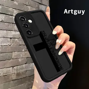Trendy Letter Cross Advanced fashion gift Case Compatible with Samsung Galaxy S24 ultra plus S25 S23 S22 Ultra Plus Shockproof Non Slip Military-Grade Protection Silicone Cover