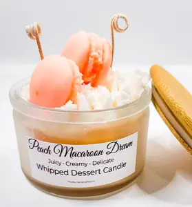 Peach Macaroon Dream Candle | Sweet Dessert Scent