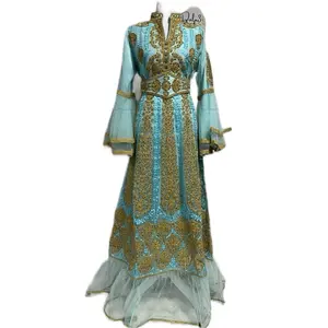Desi Embroidered Kaftan with Matching Belt - Stylish Design, Long Sleeves, Elegant Patterns, Perfect for Special Occasions