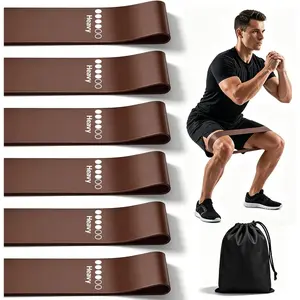 6-Pack   Rubber Thickened Workout Resistance Bands Set for  Gym & Physical , Anti-Snap Durable Exercise Bands for Full  Strength , , Glutes, Multi-Level