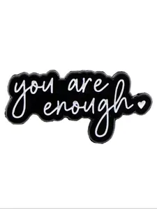 You Are Enough Cartoon Brooches and Pins, Pinback, Vintage Style Badges, Personalized Clothing Accessories, All Seasons Casual Wear