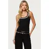 Studded Built In Bra Tank Top