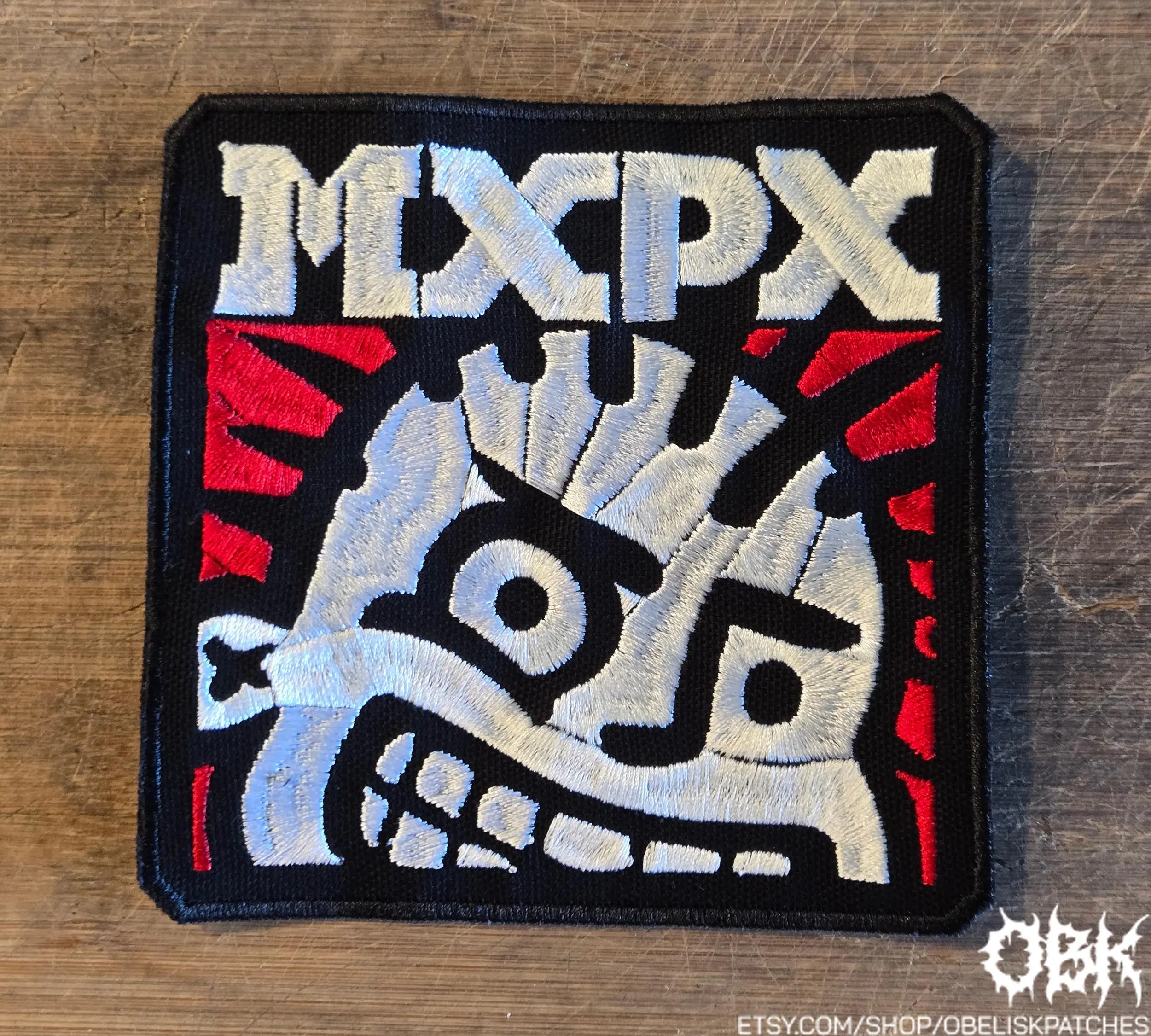 MxPx Patch  Embroidered Canvas Patch - Multiple Sizes, Iron On, Velcro for bags, clothing