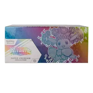 Pokémon Trading Card Game Prismatic Evolutions Super Premium Collectors Card Hobby Box - Non-Sports Collectible Box for Enthusiasts, Trading Cards Box