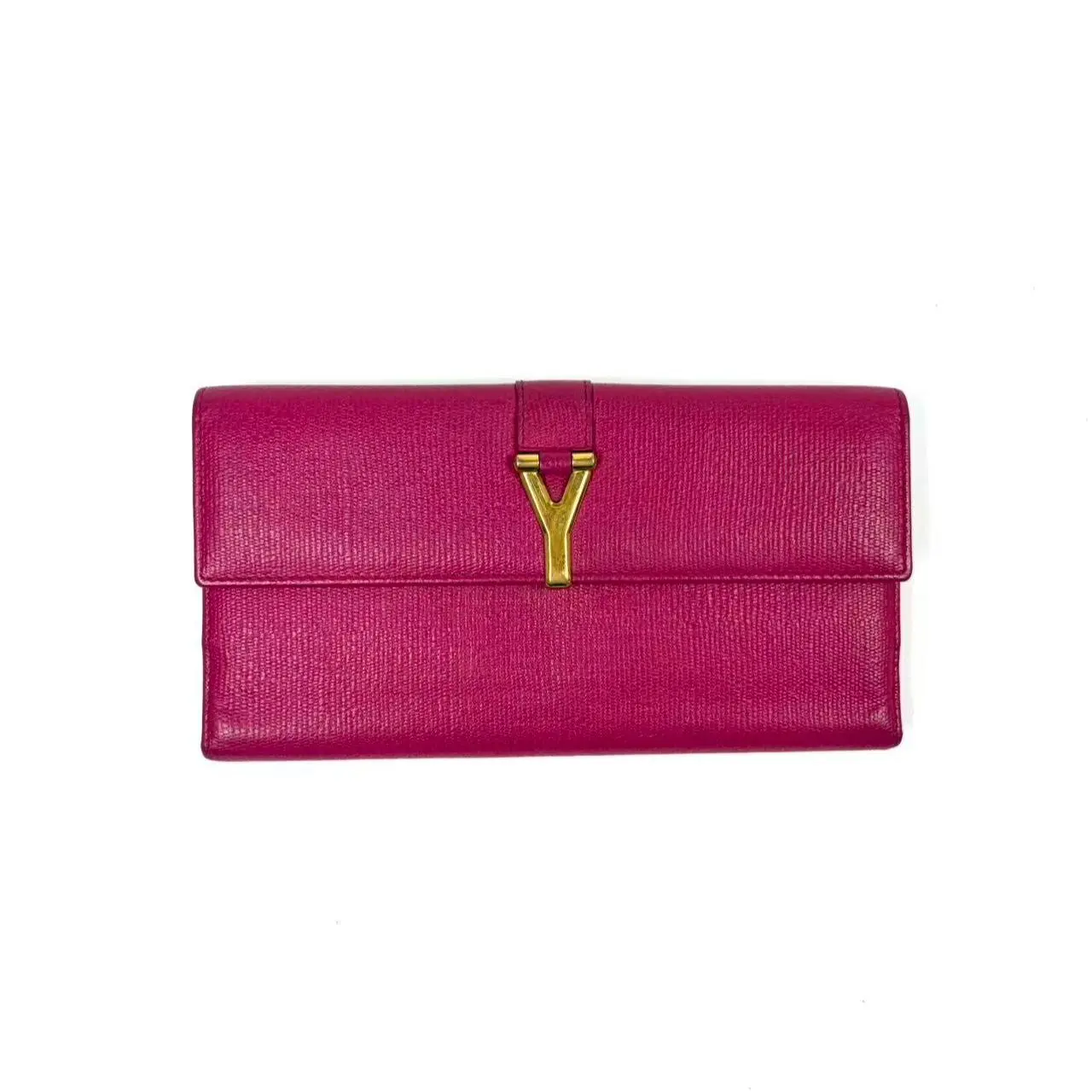 Pre-owned Yves Saint Laurent leather Clutches & Wristlets YSL Wallet Ideal for Daily Use (Pre Loved Bags Category)