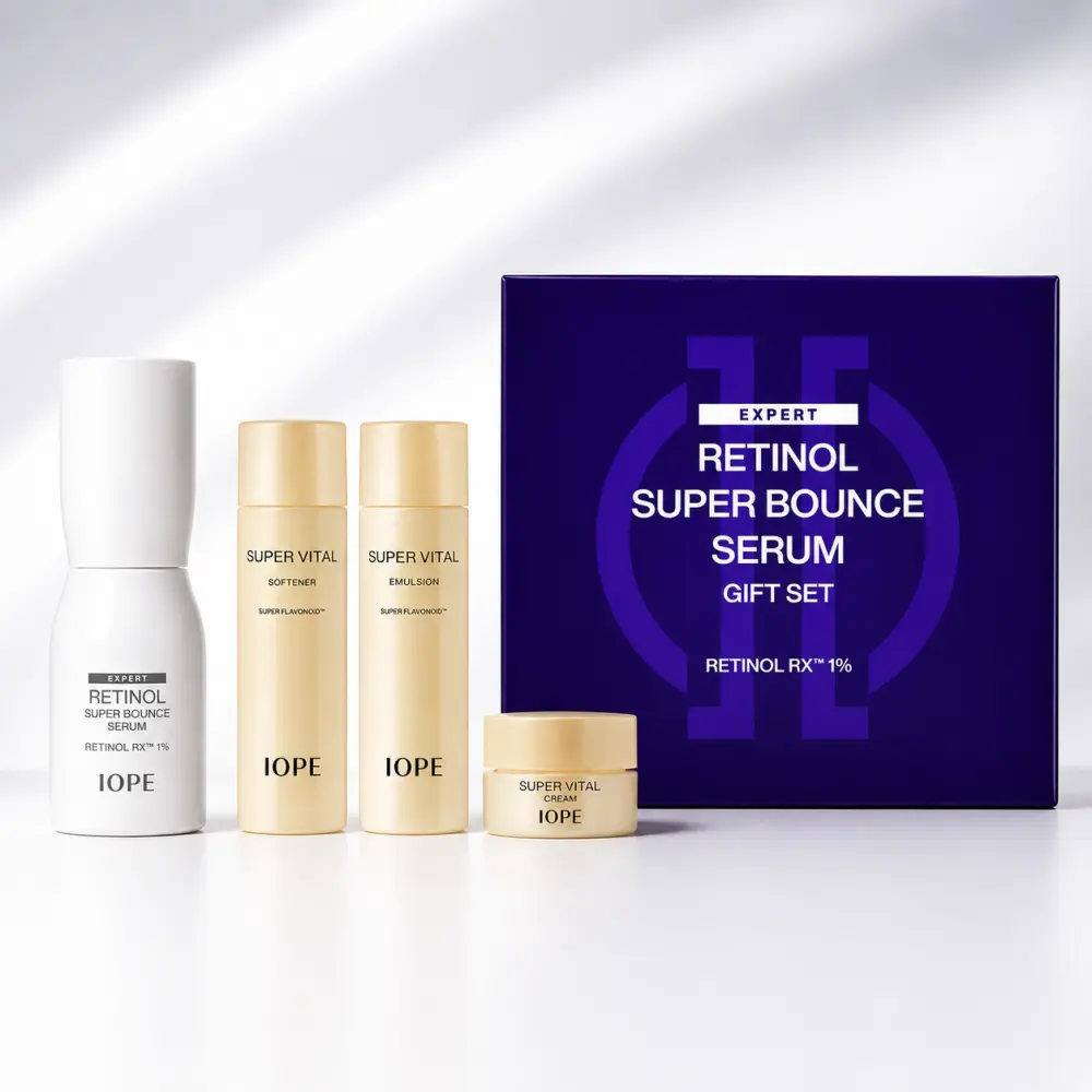 IOPE Retinol Super Bounce Serum 50ml for Skin Repair and Firming with 4X Retinol and Retinoid Quadruple Synergy - Skincare, Smooth