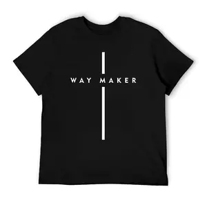 100% Cotton Way Maker Jesus Cross Christian Faith Men Women Gifts T-Shirt