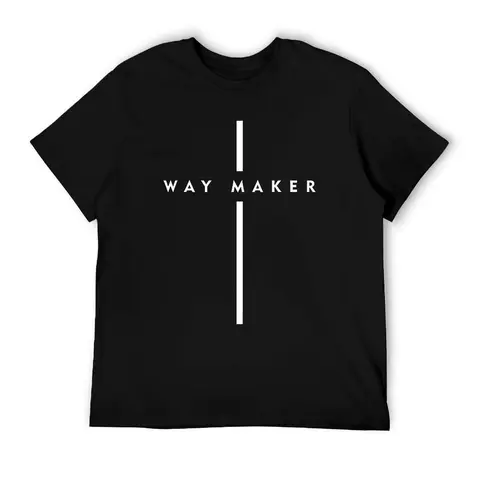 100% Cotton Way Maker Jesus Cross Christian Faith Men Women Gifts T-Shirt