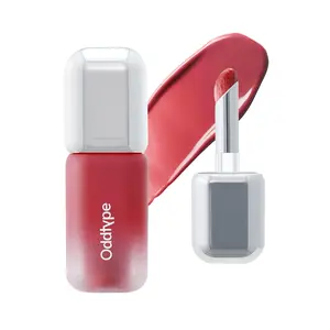 Oddtype Unseen Balloon Tint Lip Gloss with Edged Blender and Plumper Serum for Women - Travel Size Lip Makeup Oil, Pink Gloss Beauty, Teen Girl Tint, Clear Essence Stain, Natural Nude Oils