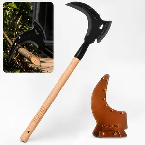 Vaseeka 2-in-1 Multi-Functional Gardening Tool Manganese Steel Construction 20" Solid Wood Handle Sharp and Durable Weeding and Trimming Tool For Yard and Outdoor Use Limb Branch Cutter Cordless Hedge Trimmer Tree Trimmer Cordless Pruning Saw