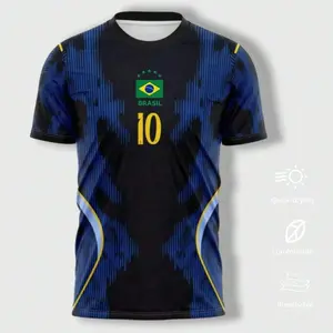 Brazil Away football Jersey, 2026 Men's Soccer Jersey Shirt
