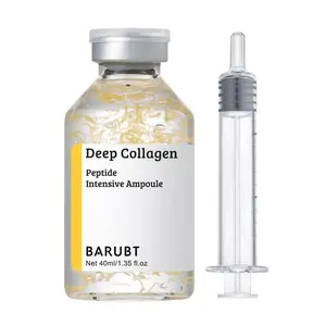 BARUBT Deep Collagen Peptide Intensive Ampoule, Korean Anti-Aging Facial Essence for Face Tightening, Lifting, Smoothing, Hydrating, 40ml