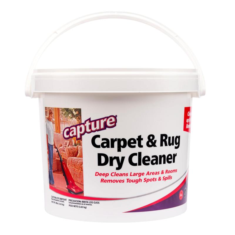 Capture Carpet Dry Cleaner Powder 8 Pound - Resolve Allergens Stain Smell Moisture from Rug Furniture Clothes and Fabric, Mold Pet Stains Odor Smoke and Allergies Too