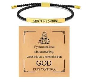 Inspire Bracelet GOD IS IN CONTROL-Elegant Design with Unique Patterns and Letters bracelets