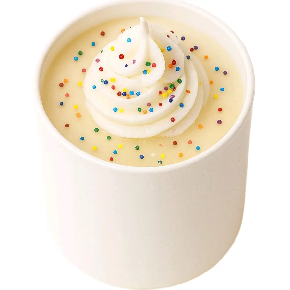Wickless Birthday cake 4oz candle Decor Decoration