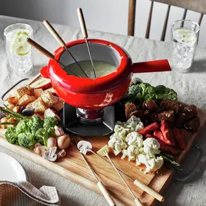 Zwilling Cookware 8" Fondue Pot with 6 Forks