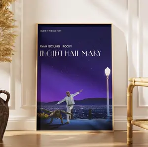 Project Hail Mary La La Land Style Poster, Sci Fi Romance Wall Art