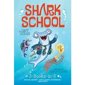 USED-Shark School 3-Books-In-1!: Deep-Sea Disaster; Lights! Camera! Hammerhead!; Squid-Napped! by Ocean, Davy (Paperback)