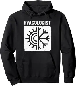 Hvacologist Funny HVAC Technician Installer Tech Mens Dad Pullover Hoodie