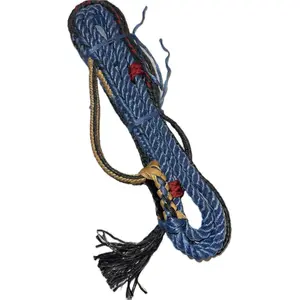 Mini Bull/Steer Rope Black & White Poly - 9x7 Right or Left Hand 3/4" x 3/4" soft - EPT Bull Ropes Riding Rope 12'