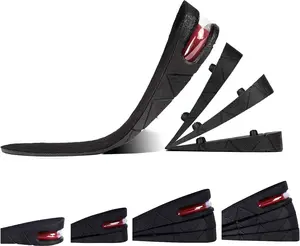 Heightening Insole, Four-Layer Heightening, air Cushion and Plug-in, Universal Orthopaedic Heightening Insole for Men and Women Footwear Shoe
