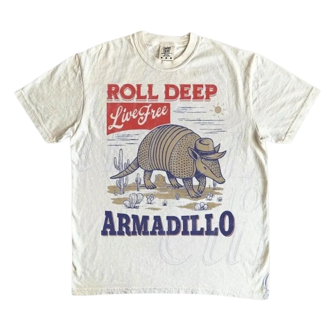 Armadillo Western Graphic T-Shirt, Vintage Cowboy Desert T Shirt, 2000 Vintage Western Country Concert T-shirt, Gift For Women and Man