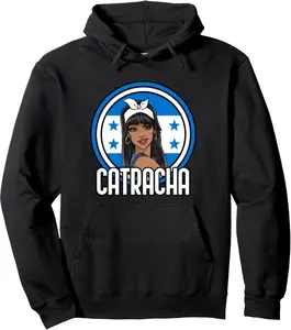 Catracha Honduras Girl Honduran Flag Gift Camiseta Pullover Hoodie